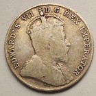 Canada 1909 Silver 10 Cent Canadian Coin King Edward Vii   925 Fine   a 