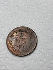 1863 Civil War Token  Wm F Warner Nycity  Tiny George Washington  R-3 au Details