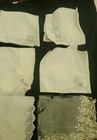Vintage Lot 6 Hankies Lace Edgings Embroidered Mix As Pictured 