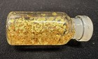 Pure Gold Flake 24 Karat Bottle Vial 1 1 2  X 5 8 