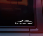 New - Porsche 911 Outline Decal Sticker For Car   Truck   Window   4 21  