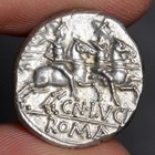 Roma Head Denarius Xf 136bc Ancient Roman Republic Silver Coin Lucretius Trio