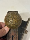 Antique Victorian Eastlake Brass Door Knob Doorknob Set W  Backplates   Lock