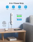 Trond Power Strip Outlet Extender With 360   Rotating Plug  3ft Extension Cord Wi