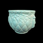 Vintage Mccoy Green Pottery Diamond Quilted Jardiniere Planter