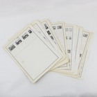 Lot Of 82 H e  Harris Worldwide Stamp Album Pages B w 9 4x12 4