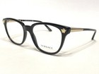 New Women s Versace Mod Ve3242 Gb1 Eyeglasses Frames Black   Gold 54 18 140