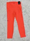 Under Armour Ua Ankle Leggings Size S Small Orange Pocket Compression New Nwt