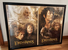 The Lord Of The Rings - Two Posters - Framed Together