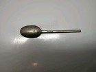 Vintage Stieff Pewter Spoon Williamsburg Stamped Geometric Handle 6 1 8 