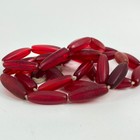 Bohemian Faceted Red Trade Beads 32inch