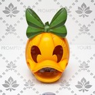 Disney Daisy Duck Led Pumpkin Table Decor Orange Light Up Halloween Timer New