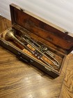 Vintage 1950s Getzen Elkhorn Wis  Brass Trumpet In Case 