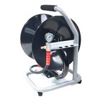 Portable Sewer Jetting Hose Reel W  Gauge   Nozzle Holders  4000 Psi