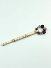 Antique Bone Lace Making Bobbin  Inscribed  dear Joel 