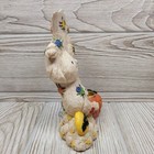 Halloween Ghost Pumpkin Jack O Lantern Candle Holder Vtg Patchwork Resin