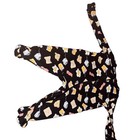 Footed Zip Cotton One-piece Pajama Sleeper  Black Food Graphic Print 6-9m
