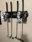 Wood Wall Display Rack For 4 Scotty Cameron Putters Golf Clubs   4 Headcovers