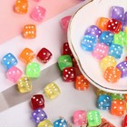 8mm Diy For Jewelry Making 50pcs Dice Beads Acrylic Spacer Beads Square Shape