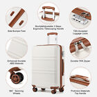     kono 6pcs Suitcase Set Carry On Hardside Luggage With Tsa Lock Spinner Wheel