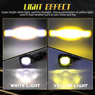 3  Led Work Light Bar Offroad White Yellow Driving Fog Lamp Spot Pods Atv Suv