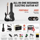      Donner Dst-100 Electric Guitar Beginner Bundle With Amplifier   Accessories