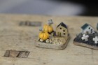 Home Decor  3 Ceramic Tiles Handmade In Finland  1 Inch X Inch