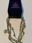 Jewelry Ankle Bracelet Summer Multi Colored Seed Beads Silver Charms Cute Nwt