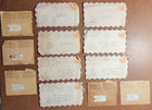 12 Wwii Soldier Letters Home - All From The Same Soldier W original Envelopes