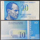 Finland 10 Markka 1986 P-113 New Unc Banknote