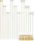 900 Pcs Eye Pins  Head Pins And Ball Pins  Gold   Silver  3 Size