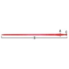 Bp13849 Round Hay Bale Point Spear 1 3 8  X 49  With Nut 1500 Lb Load Capacity