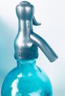 Martin   Freres Cie Paris Clear Blue Soda Seltzer Bottle