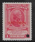 Venezuela  1950  Scott 437  Specimen In Red  Mint Never Hinged  Ebv643kh