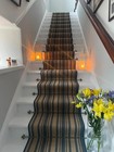 Set Of 10   Round Finial - Antique Brass   Stair Carpet Rods 70cm     Stair Runner