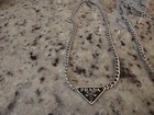 Small Name Tag Pendant Prada Necklace In Black 