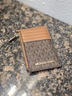 Michael Kors Jet Set Travel Top Zip Credit Card Case Id Holder Wallet Coin Pouch