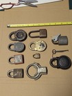 Antique   Vintage  Padlock Collection Lock Lot Of 10 Pcs 2 With Keys 8 No Key
