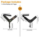 Archery Wrist Release Aid Trigger Adjustable Strap Caliper Compound Bow Hunting