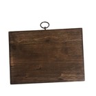 Vintage Dutch Wood Block Wall Hanging Small 7x5 Inch 