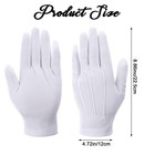 5 Pairs White Usher Gloves For Church For Men Polyester Parade Gloves New