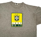 Vtg 90s Cbf Brasil   Brazil Nike Futebol Just Do It T-shirt World Cup Gym Men Xl
