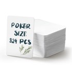 Blank Playing Cards  324pcs 2 5x3 5in Poker Size Custom Playing Cards For Diy