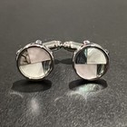 Mother Pearl Abalone Round Cufflinks Men Daily Wear Cuff Link With Box