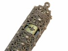 Beautiful Mezuzah Silver Filigree 925 Art Jewish Mezuza Handmade In Israel 80 s