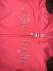 Oshkosh Girls Pink Full Zip Hoodie Size 4 Hooded Pockets Rhinestone Accent