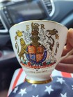 Royal Stafford Cup   Saucer Queen Elizabeth Ii Coronation Souvenir 6 2 1953 Rare