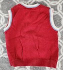 Vintage Duck Head Boy s Size 18 Months Red Varsity Sports Football Sweater Vest