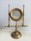 Rare Antique - Pair Of Brass Desk Mirrors - Victorian Style