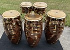 Paul Rekow Signature Lp Classic Ii Congas And Bongos - Tiger Striped - Rare 